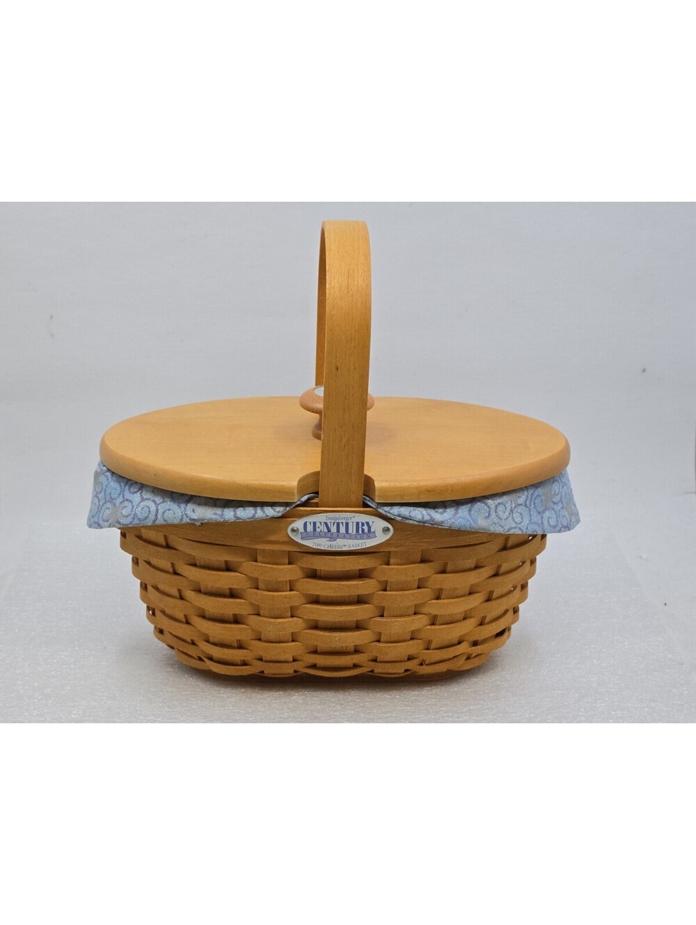 Longaberger 2000 Century Celebration Basket Collectors Club w/Lid & Liner Vtg